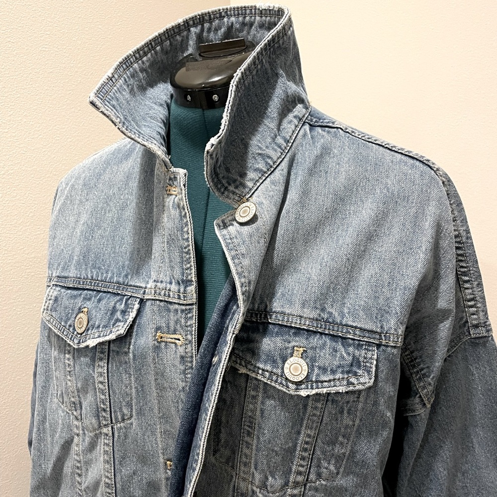 Eloquii oversized “boyfriend” jean jacket - size 14